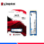 DISCO SOLIDO KINGSTON DE 500GB NV3 PCIE 4.0 -GEN 4 (04117)