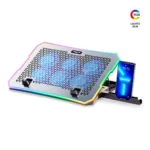 COOLER PARA LAPTOP AIRBOOM LEXUS 6 AB016 COOLER -10 MODOS RGB -SOPORTE CELULAR -4 NIVELES (05233)